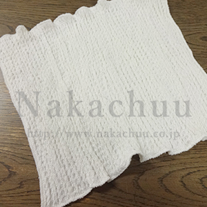 シルクネックウォーマー内絹外綿生地　縫製タイプサンプル002